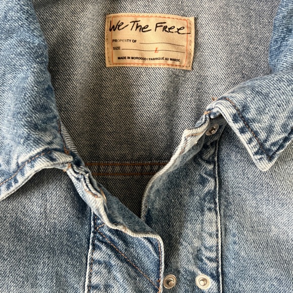 Free People Blue Jean Jacket - Picture 2 of 10